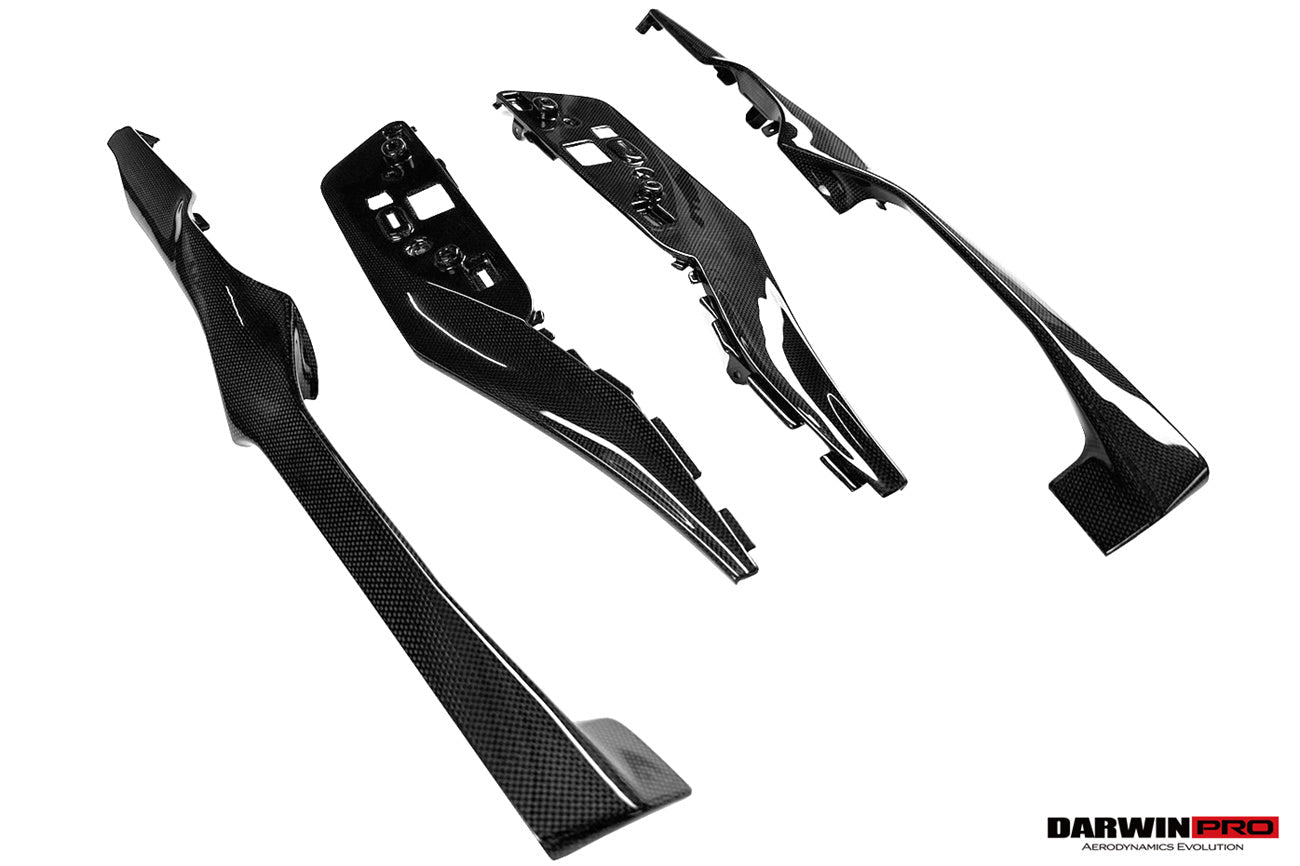 2022-2026 Ferrari 296 GTB GTS (Type F171) OE Style Dry Carbon Fiber Center Control Surround Panel Front End - DarwinPRO Aerodynamics