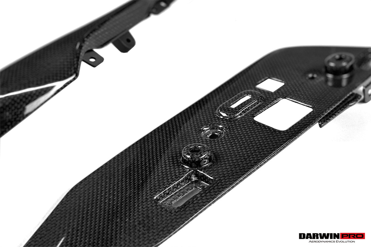 2022-2026 Ferrari 296 GTB GTS (Type F171) OE Style Dry Carbon Fiber Center Control Surround Panel Front End - DarwinPRO Aerodynamics