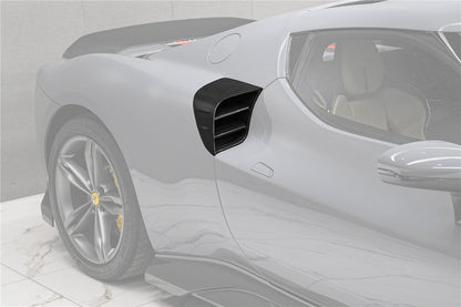 DarwinPRO 2022-2025 Ferrari 296 GTB & GTS Type F171 iMP Style Carbon Fiber Quarter Panel side Scoops - DarwinPRO Aerodynamics