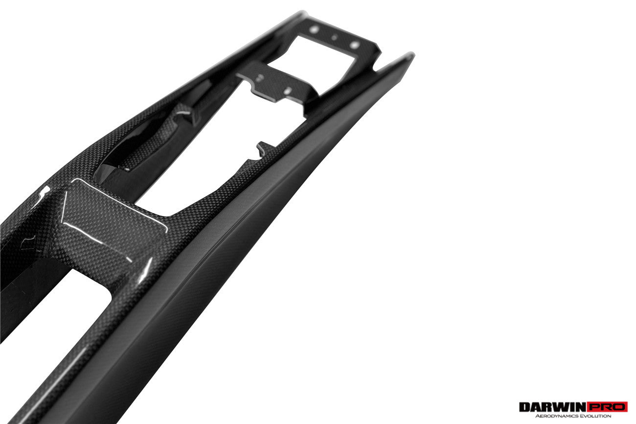 2022-2026 Ferrari 296 GTB & GTS (Type F171) OE Style Dry Carbon Fiber Center Control Surround Panel Rear End - DarwinPRO Aerodynamics