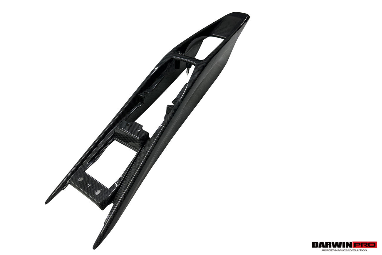 2022-2026 Ferrari 296 GTB & GTS (Type F171) OE Style Dry Carbon Fiber Center Control Surround Panel Rear End - DarwinPRO Aerodynamics