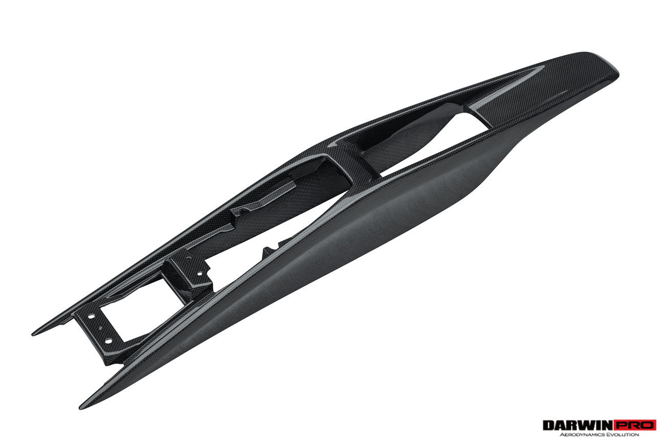 2022-2026 Ferrari 296 GTB & GTS (Type F171) OE Style Dry Carbon Fiber Center Control Surround Panel Rear End - DarwinPRO Aerodynamics