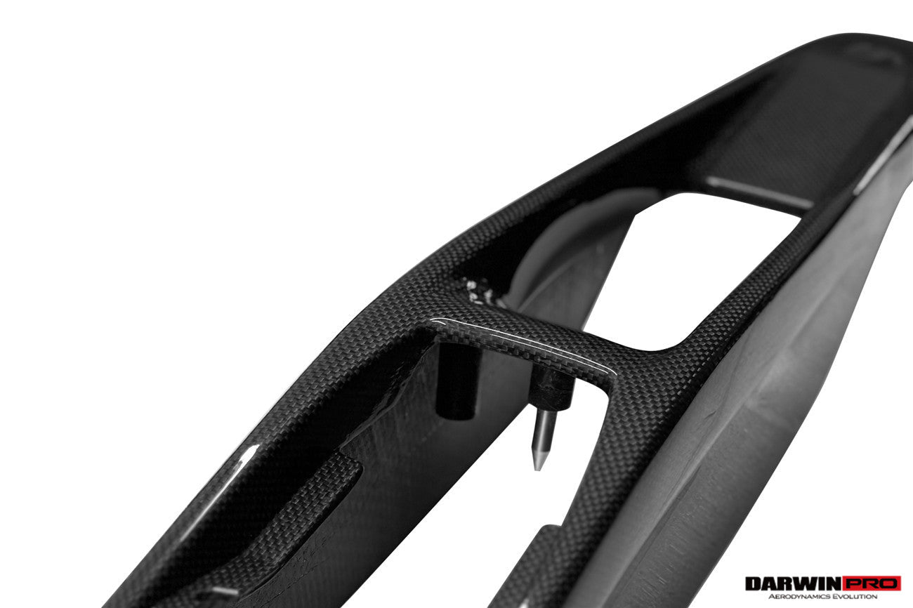 2022-2026 Ferrari 296 GTB & GTS (Type F171) OE Style Dry Carbon Fiber Center Control Surround Panel Rear End - DarwinPRO Aerodynamics
