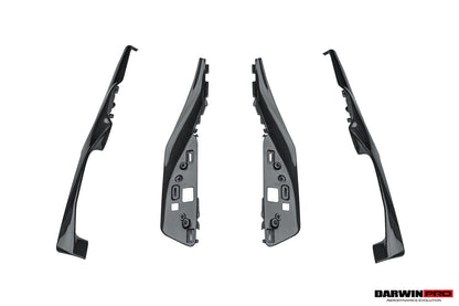 2022-2026 Ferrari 296 GTB GTS (Type F171) OE Style Dry Carbon Fiber Center Control Surround Panel Front End - DarwinPRO Aerodynamics
