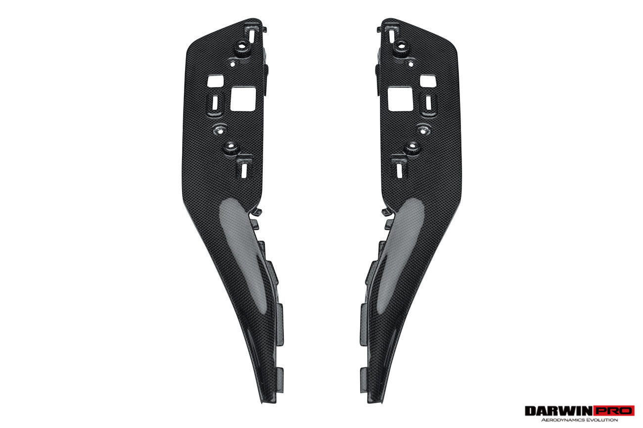 2022-2026 Ferrari 296 GTB GTS (Type F171) OE Style Dry Carbon Fiber Center Control Surround Panel Front End - DarwinPRO Aerodynamics