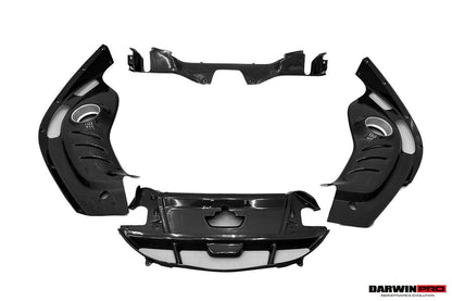 2022-2026 Ferrari 296 GTB (Type F171) OE Style Dry Carbon Fiber Engine Bay Panel Replacement Kits 4pcs - DarwinPRO Aerodynamics