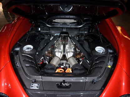 2022-UP Ferrari 296 GTB (Type F171) OE Style Dry Carbon Fiber Engine Bay Panel Replacement Kits 4pcs - DarwinPRO Aerodynamics