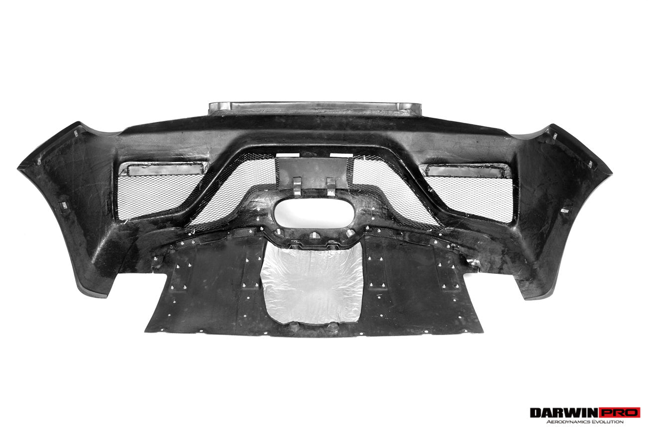DarwinPRO 2010-2015 Ferrari 458 Coupe BKSS Style Partial Carbon Fiber Rear Bumper And Carbon Fiber Trunk With Tail Light Cover - DarwinPRO Aerodynamics