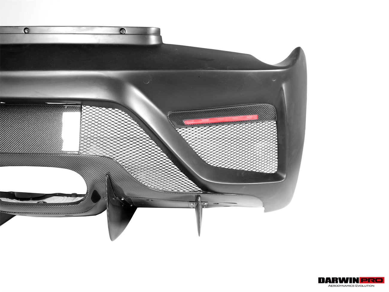 DarwinPRO 2010-2015 Ferrari 458 Coupe BKSS Style Partial Carbon Fiber Rear Bumper And Carbon Fiber Trunk With Tail Light Cover - DarwinPRO Aerodynamics