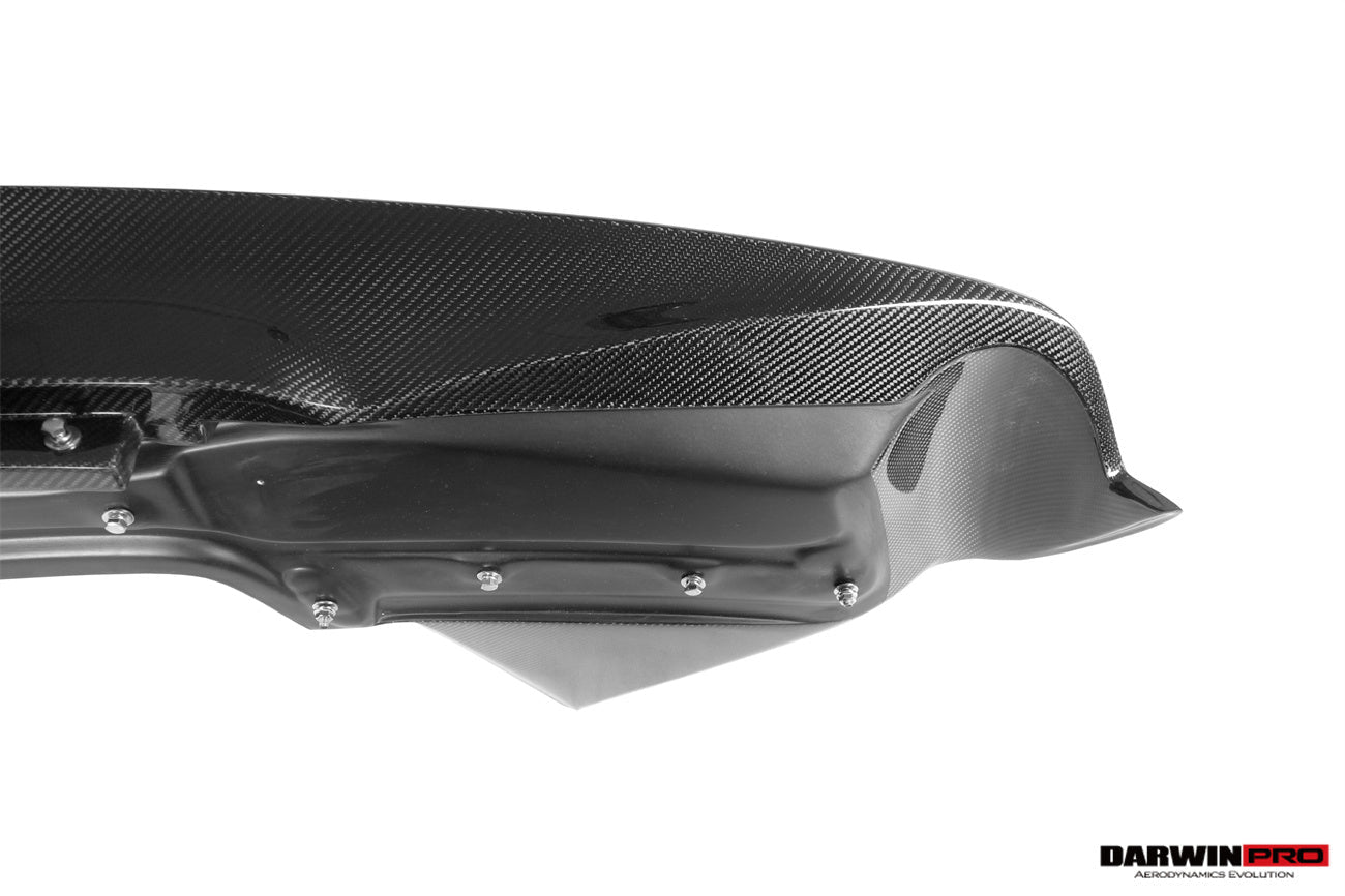 DarwinPRO 2010-2015 Ferrari 458 Coupe BKSS Style Partial Carbon Fiber Rear Bumper And Carbon Fiber Trunk With Tail Light Cover - DarwinPRO Aerodynamics