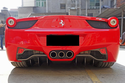 2010-2015 Ferrari 458 Coupe Spider Carbon Fiber Rear Diffuser - DarwinPRO Aerodynamics