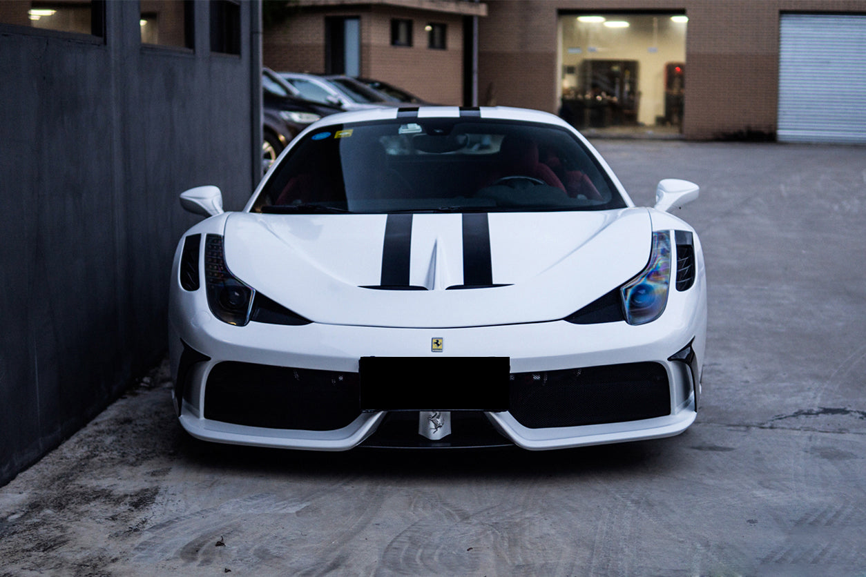 2010-2015 Ferrari 458 Coupe  Spider Speciale Style Front Bumper - DarwinPRO Aerodynamics