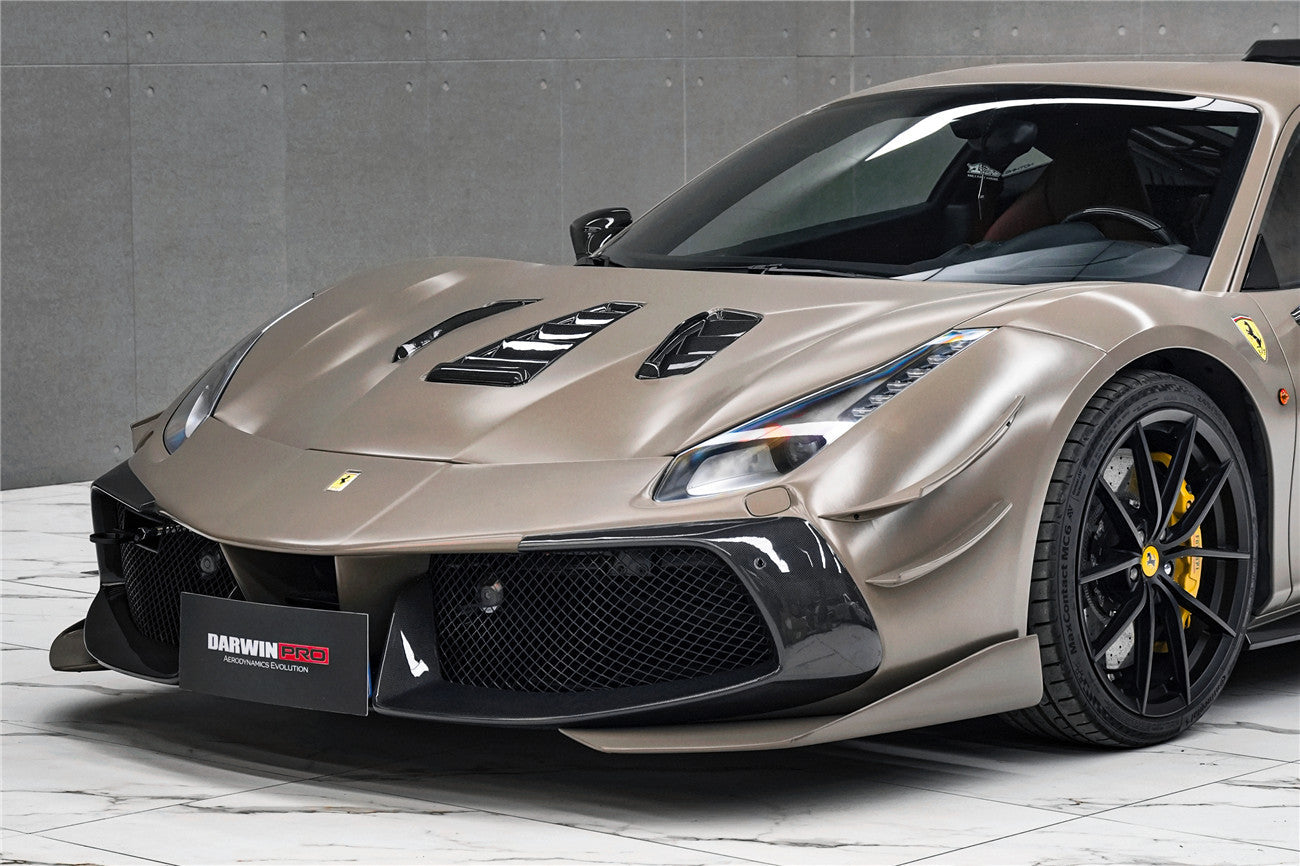 DarwinPRO 2015-2020 Ferrari 488 Challenge Evo Modena Style Front Bumper | Fits GTB, Spider