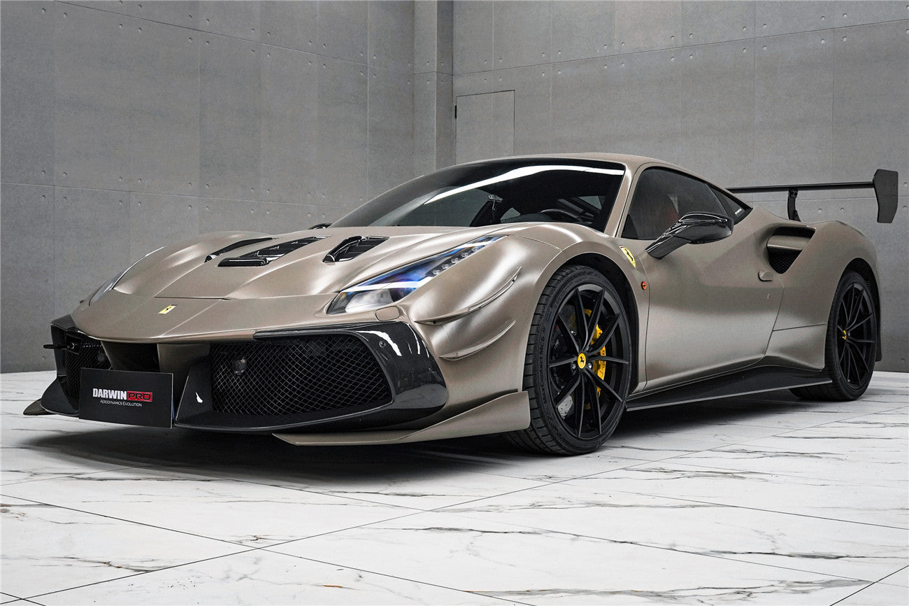 DarwinPRO 2015-2020 Ferrari 488 Challenge Evo Modena Style Side Skirts | Fits GTB, Spider