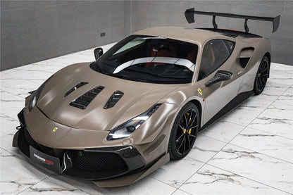 DarwinPRO 2015-2020 Ferrari 488 Challenge Evo Modena Style Hood | Fits GTB, Spider - DarwinPRO Aerodynamics