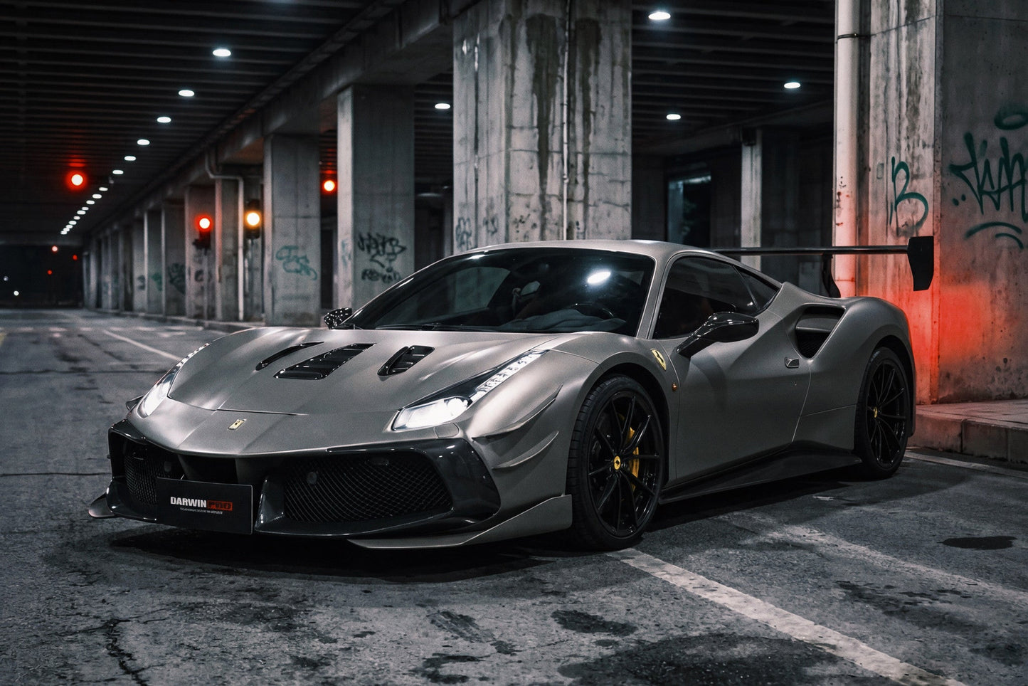 DarwinPRO 2015-2020 Ferrari 488 Challenge Evo Modena Style Front Bumper | Fits GTB, Spider