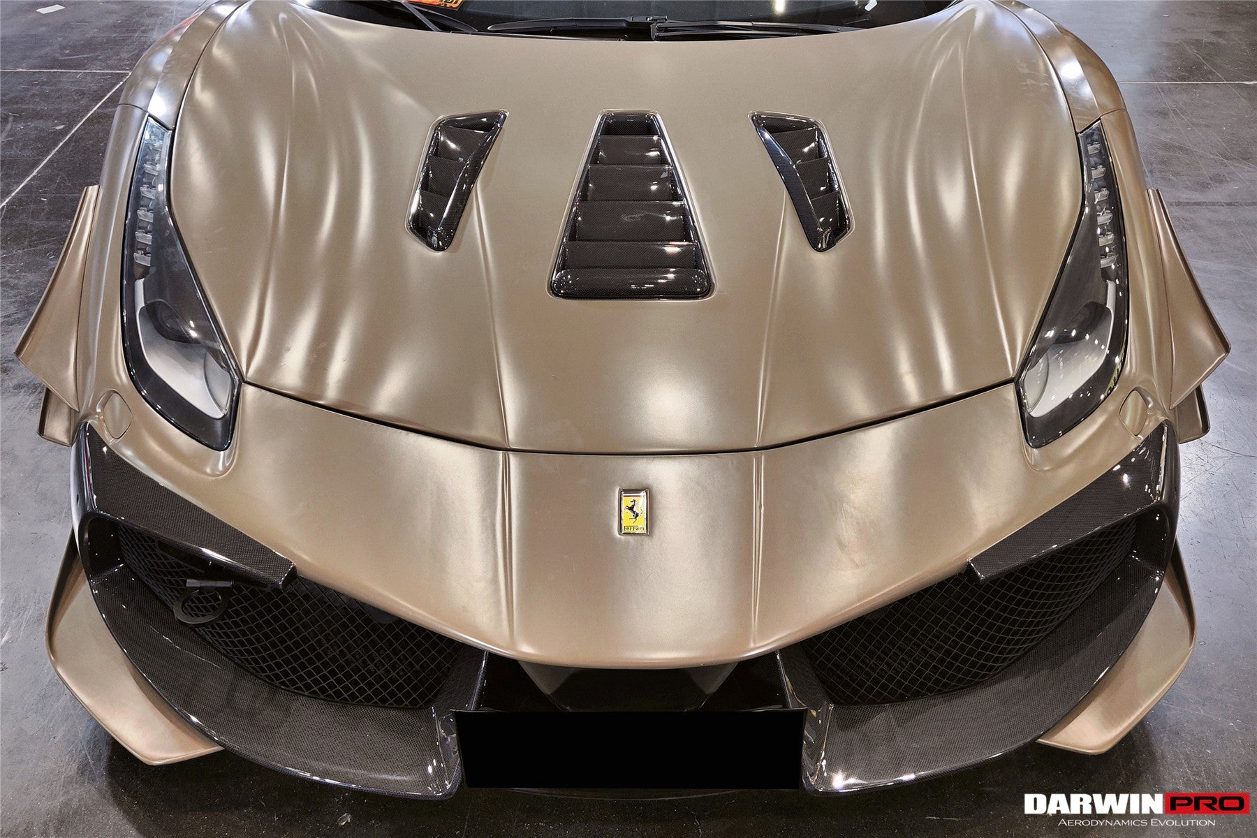DarwinPRO 2015-2020 Ferrari 488 Challenge Evo Modena Style Hood | Fits GTB, Spider - DarwinPRO Aerodynamics