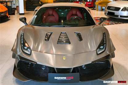 DarwinPRO 2015-2020 Ferrari 488 Challenge Evo Modena Style Front Bumper | Fits GTB, Spider