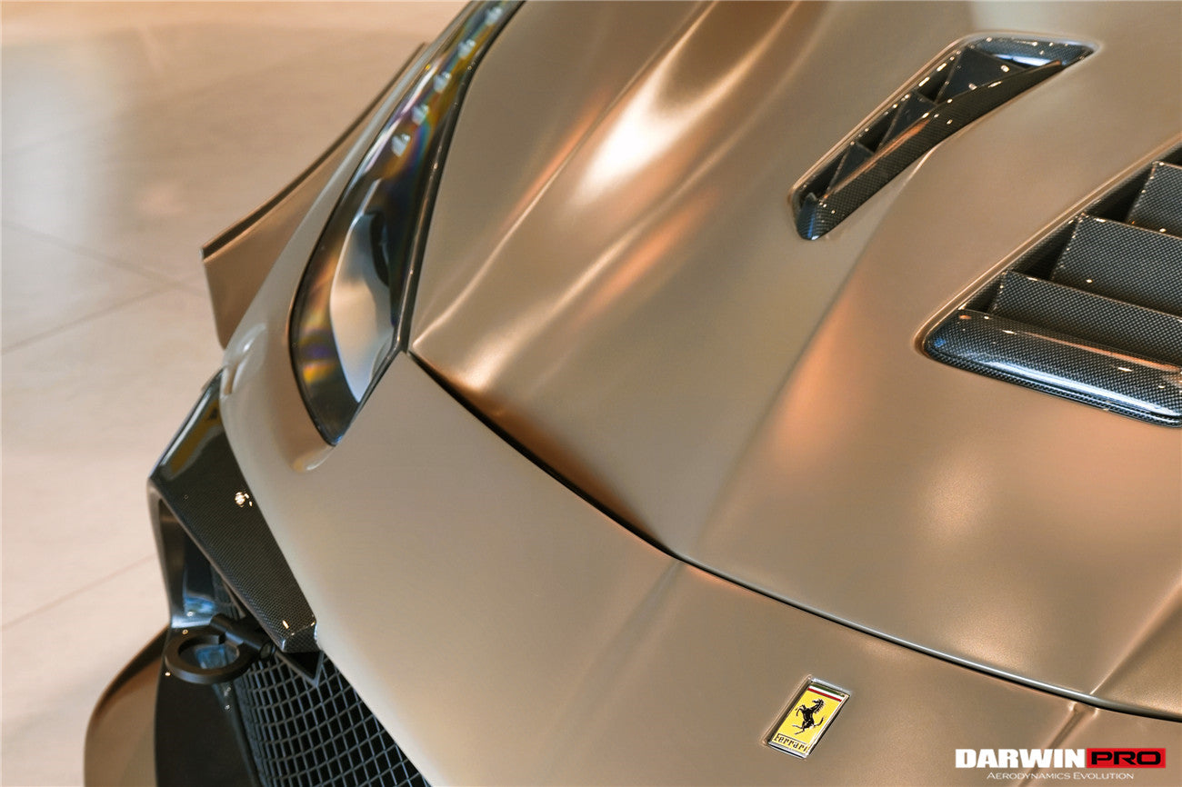 DarwinPRO 2015-2020 Ferrari 488 Challenge Evo Modena Style Hood | Fits GTB, Spider - DarwinPRO Aerodynamics