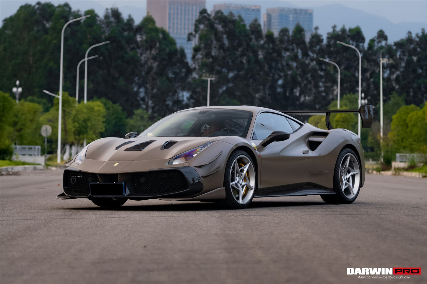 DarwinPRO 2015-2020 Ferrari 488 Challenge Evo Modena Style Front Bumper | Fits GTB, Spider