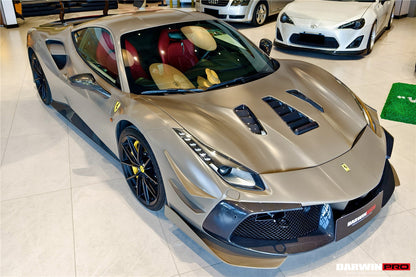 DarwinPRO 2015-2020 Ferrari 488 Challenge Evo Modena Style Hood | Fits GTB, Spider - DarwinPRO Aerodynamics