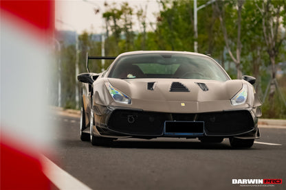DarwinPRO 2015-2020 Ferrari 488 Challenge Evo Modena Style Front Bumper | Fits GTB, Spider