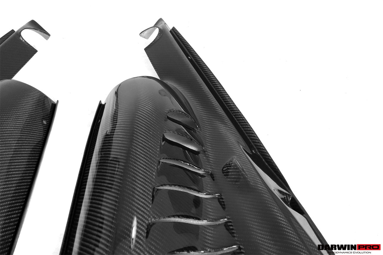 2015-2022 Ferrari 488 GTB & Pista & F8 Dry Carbon Fiber Engine Bay Panels With Heat Protection - DarwinPRO Aerodynamics