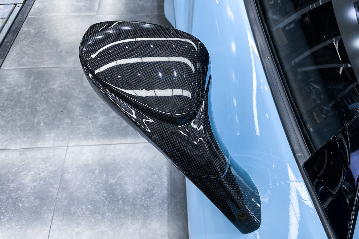 2015-2020 Ferrari 488 GTB & Spider Carbon Fiber Mirror House & Base Replacement