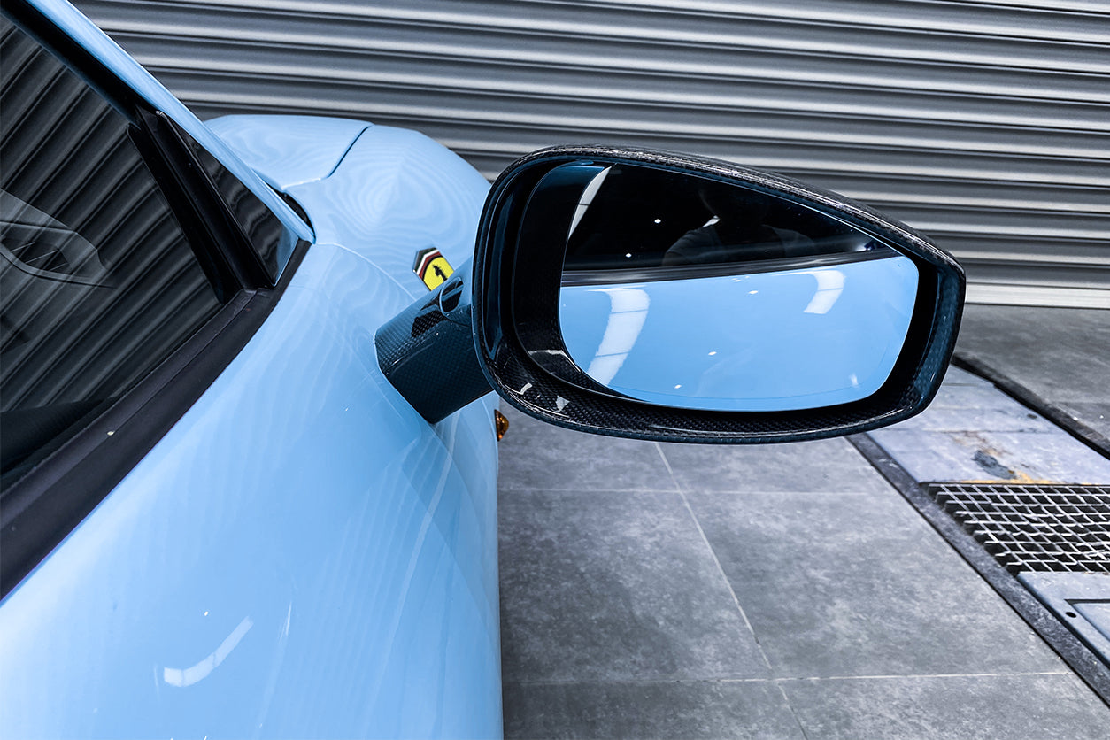 2015-2020 Ferrari 488 GTB & Spider Carbon Fiber Mirror House & Base Replacement