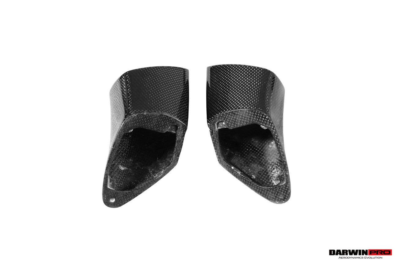 2015-2020 Ferrari 488 GTB & Spider Carbon Fiber Mirror House & Base Replacement - DarwinPRO Aerodynamics