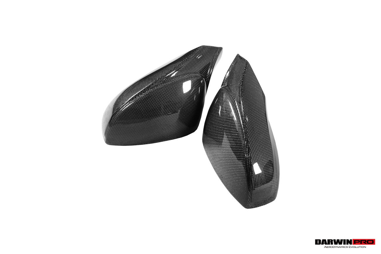 2015-2020 Ferrari 488 GTB & Spider Carbon Fiber Mirror House & Base Replacement - DarwinPRO Aerodynamics