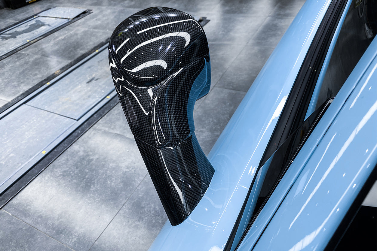 2015-2020 Ferrari 488 GTB & Spider Carbon Fiber Mirror House & Base Replacement - DarwinPRO Aerodynamics