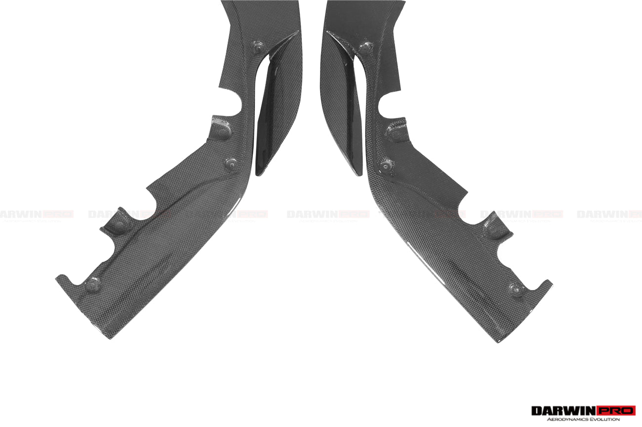 2018-2020 Ferrari 488 Pista Carbon Fiber Front Bumper Side Splitter