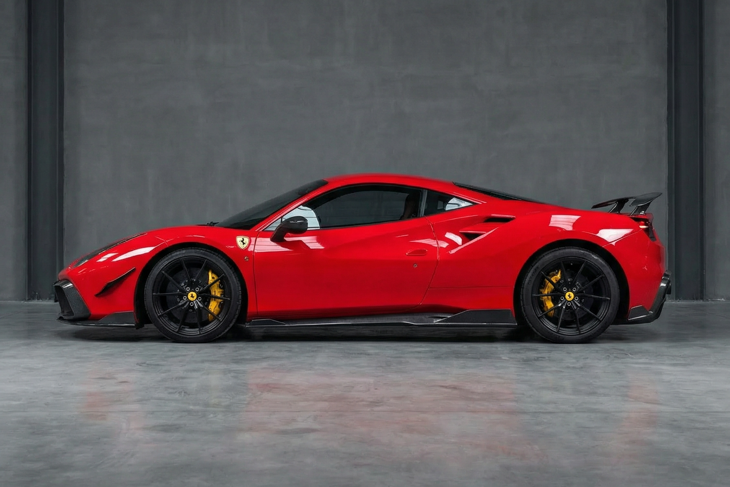 DarwinPRO 2015-2020 Ferrari 488 GTB & Spider iMP-Performance Carbon Fiber Side Skirts Under Board - DarwinPRO Aerodynamics