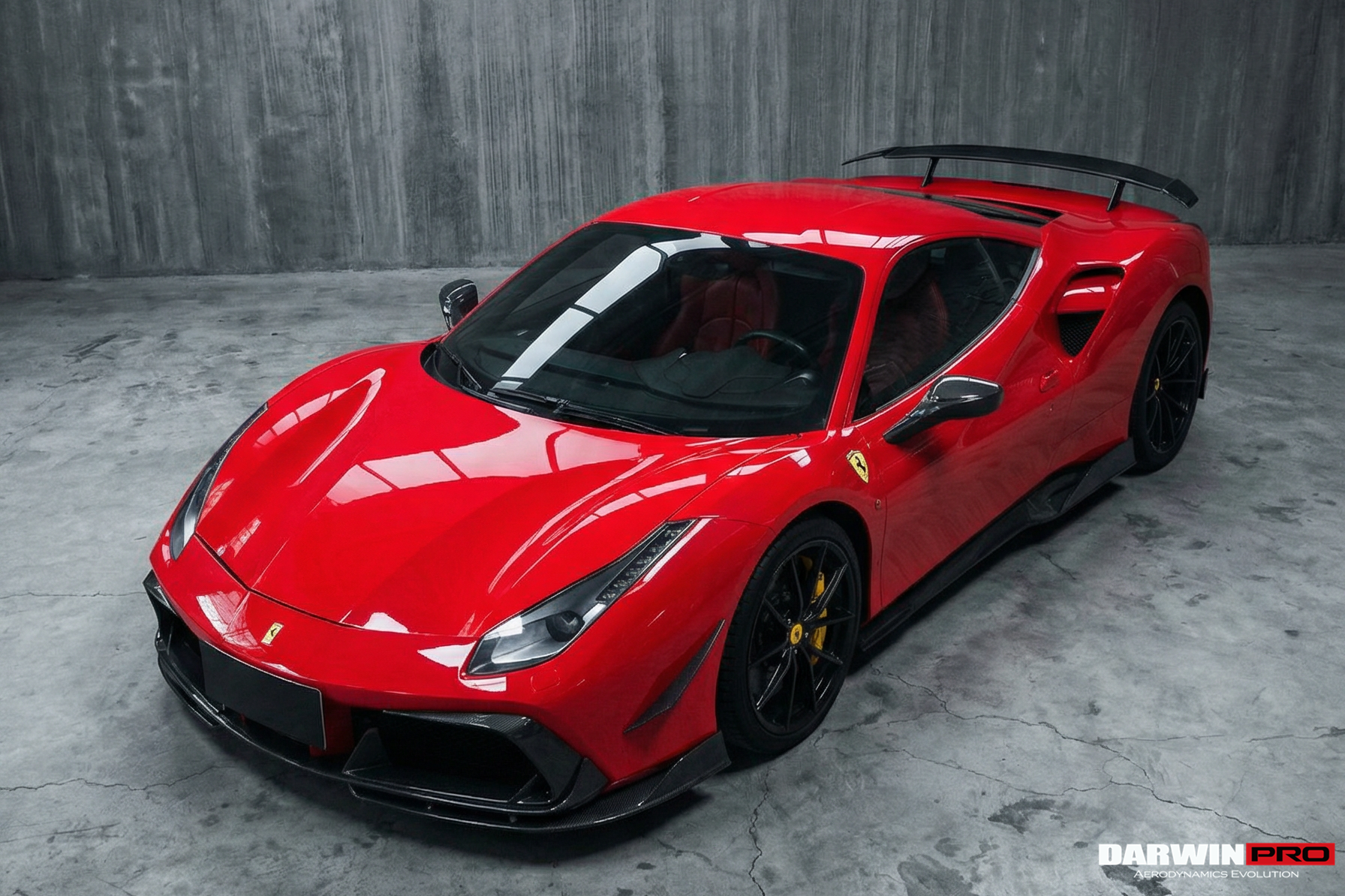 DarwinPRO 2015-2020 Ferrari 488 GTB iMP-Performance Carbon Fiber Trunk Spoiler Wing - DarwinPRO Aerodynamics