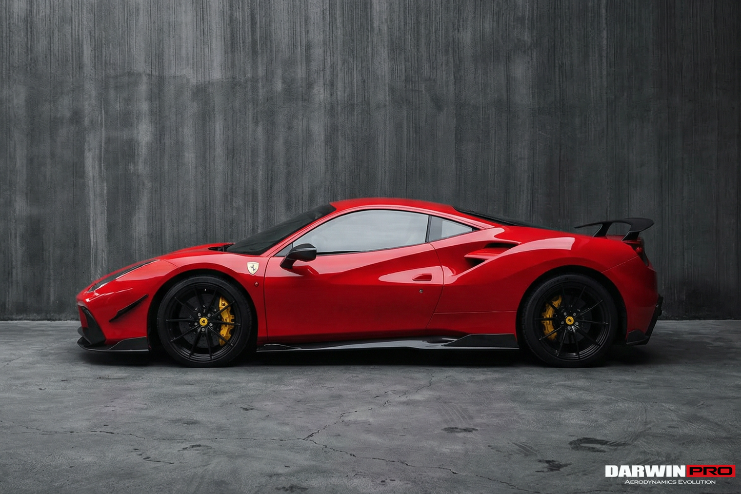 2015-2020 Ferrari 488 GTB & Spider iMP-Performance Carbon Fiber Front Bumper Canards - DarwinPRO Aerodynamics