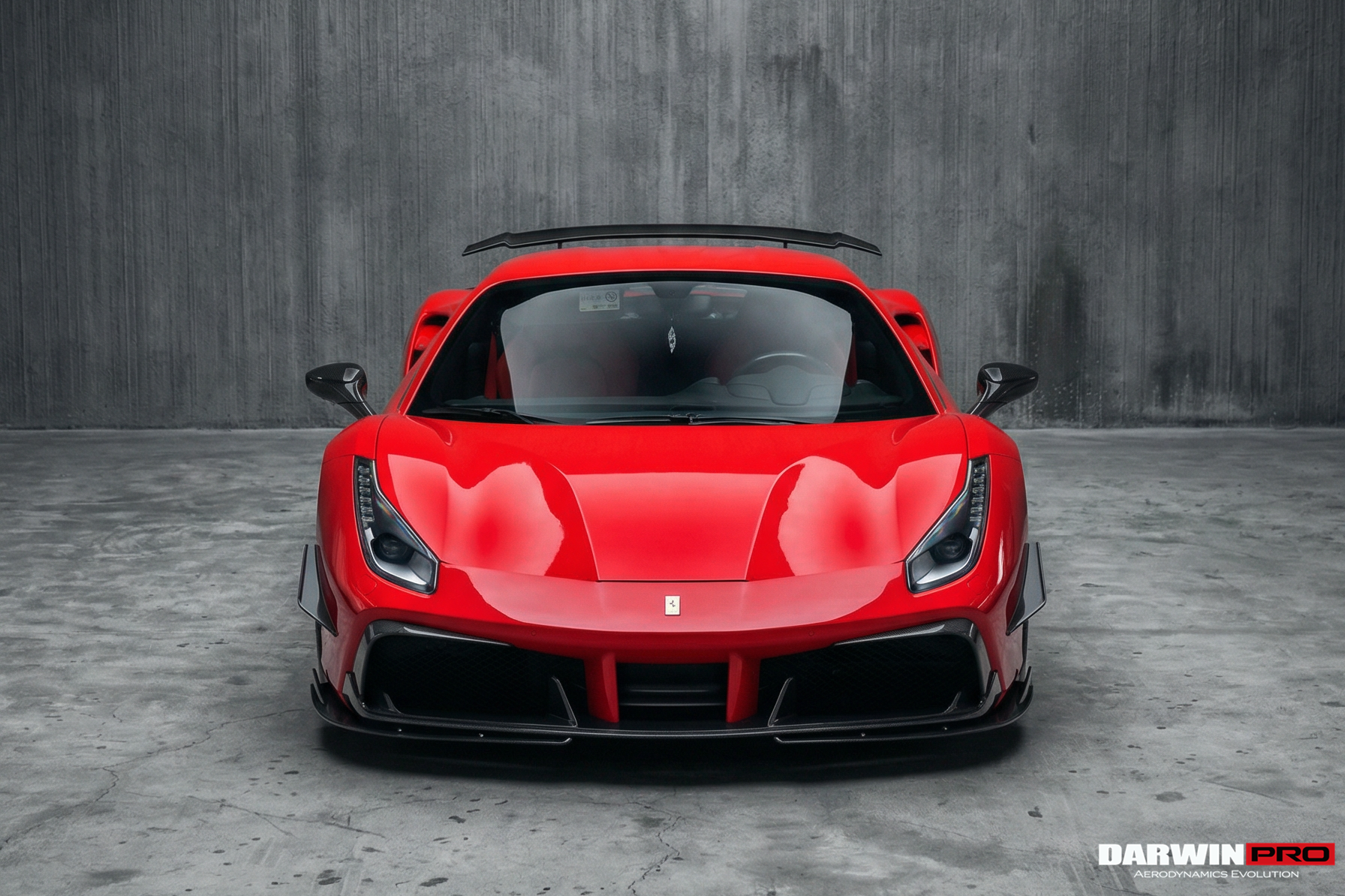 DarwinPRO 2015-2020 Ferrari 488 GTB & Spider iMP-Performance Carbon Fiber Front Lip - DarwinPRO Aerodynamics
