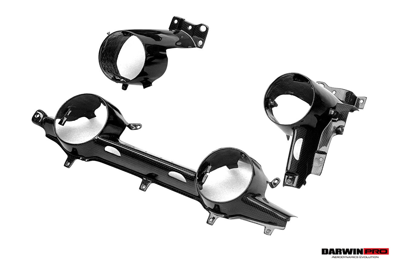 2017-2026 Ferrari 812 Superfast & GTS OE Style Dry Carbon Fiber AC Panel Trim Replacement