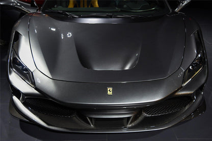 2019-2024 Ferrari F8 OE Style Autoclave Carbon Fiber Front Lip Splitter