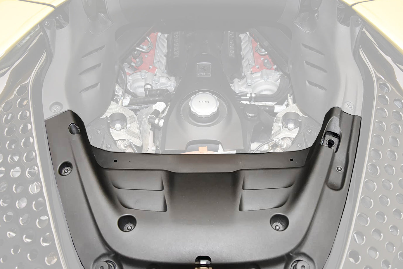 2021-UP Ferrari SF90 Spider OE Style Autoclave Carbon Fiber Engine Bay Interior (1 Piece)