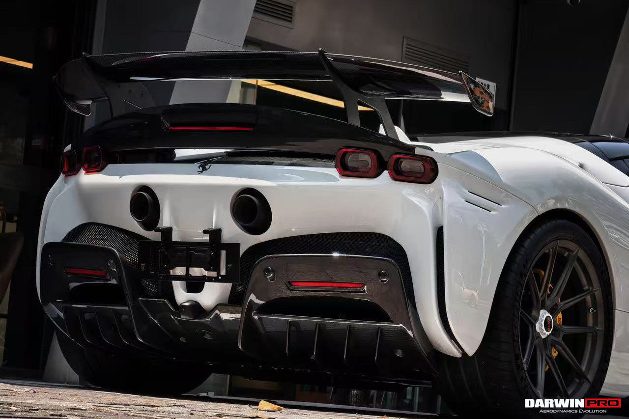 2020-UP Ferrari SF90XX-Style Autoclave Carbon Fiber Wing with Base (Fits SF90 Stradale)