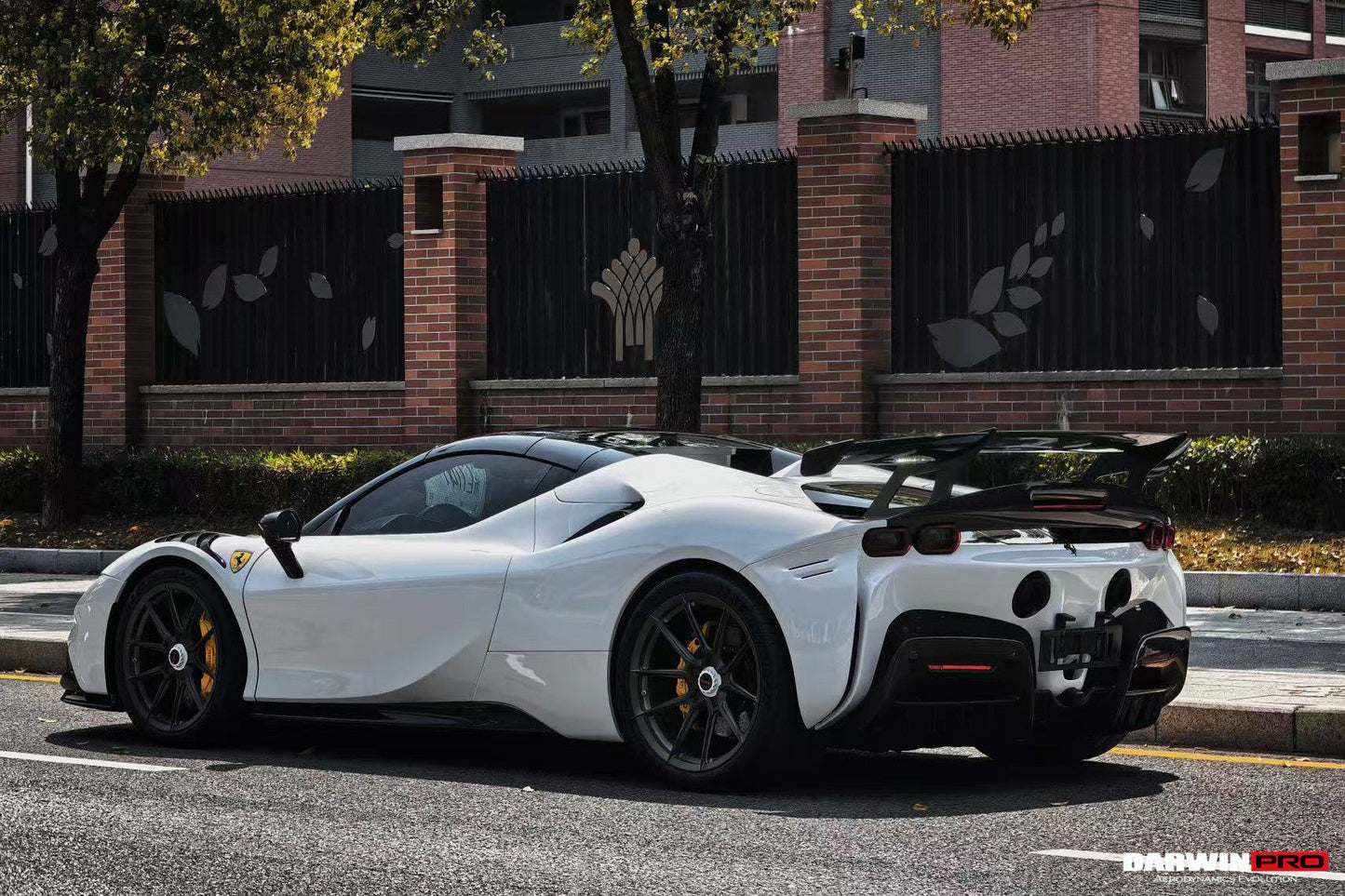 2020-UP Ferrari SF90XX-Style Autoclave Carbon Fiber Wing (Fits SF90 Stradale with Assetto Fiorano Trunk Spoiler Only)