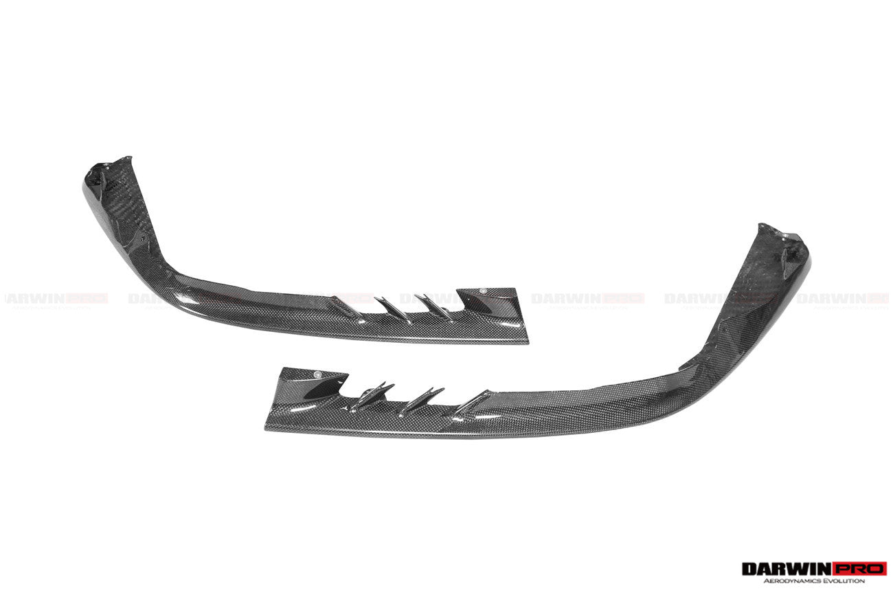 2020-UP Ferrari SF90 Stradale OE Style Autoclave Carbon Fiber Front Bumper Side Splitter