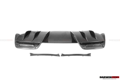 2022-2026 Ferrari 296 GTB & GTS (Type F171) OE Style Carbon Fiber Rear Diffuser - DarwinPRO Aerodynamics