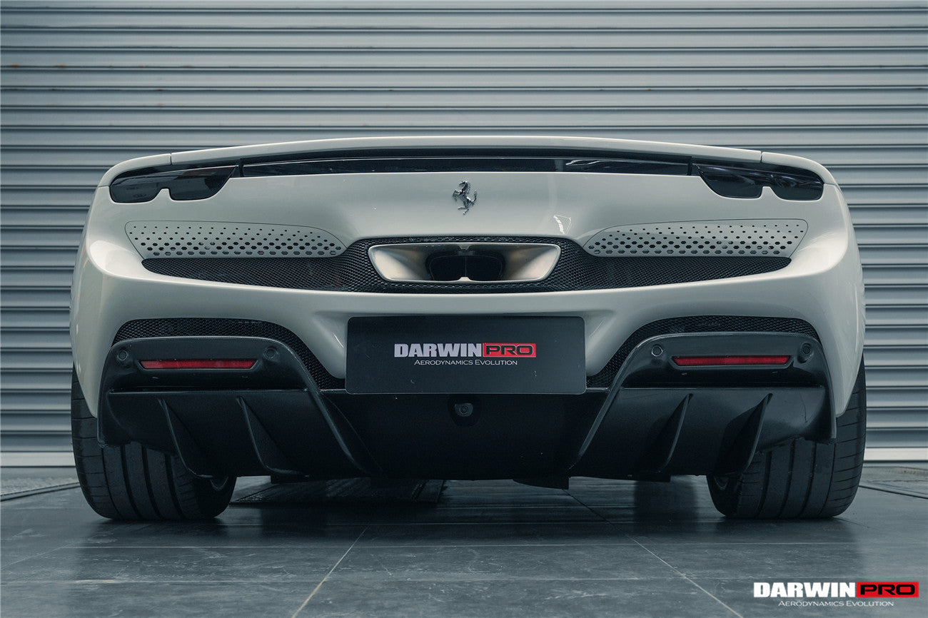 2022-2026 Ferrari 296 GTB & GTS (Type F171) OE Style Carbon Fiber Rear Diffuser - DarwinPRO Aerodynamics