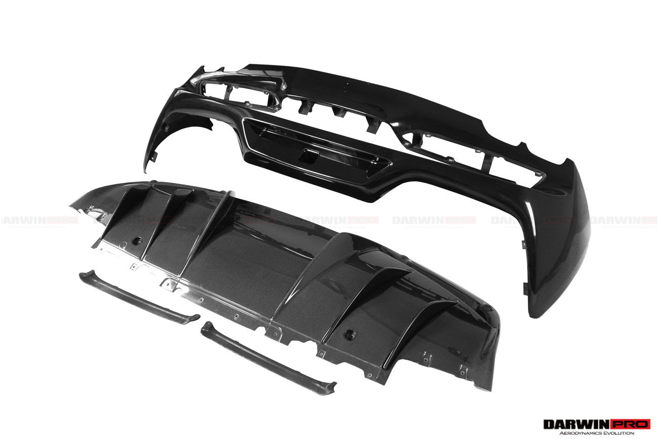 2022-2026 Ferrari 296 GTB & GTS (Type F171) OE Style Carbon Fiber Rear Bumper w/ Diffuser - DarwinPRO Aerodynamics