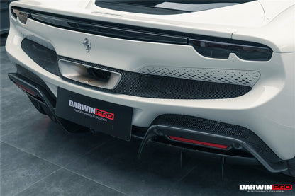 2022-2026 Ferrari 296 GTB & GTS (Type F171) OE Style Carbon Fiber Rear Bumper w/ Diffuser - DarwinPRO Aerodynamics