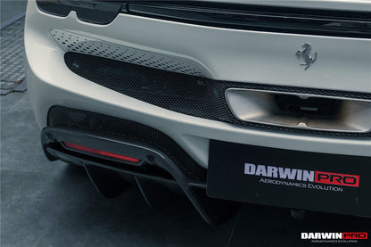 2022-2026 Ferrari 296 GTB & GTS (Type F171) OE Style Carbon Fiber Rear Diffuser - DarwinPRO Aerodynamics