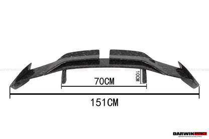 2021-UP BMW M3 G80 G20 BKSSII Style Carbon Fiber Trunk Spoiler - DarwinPRO Aerodynamics