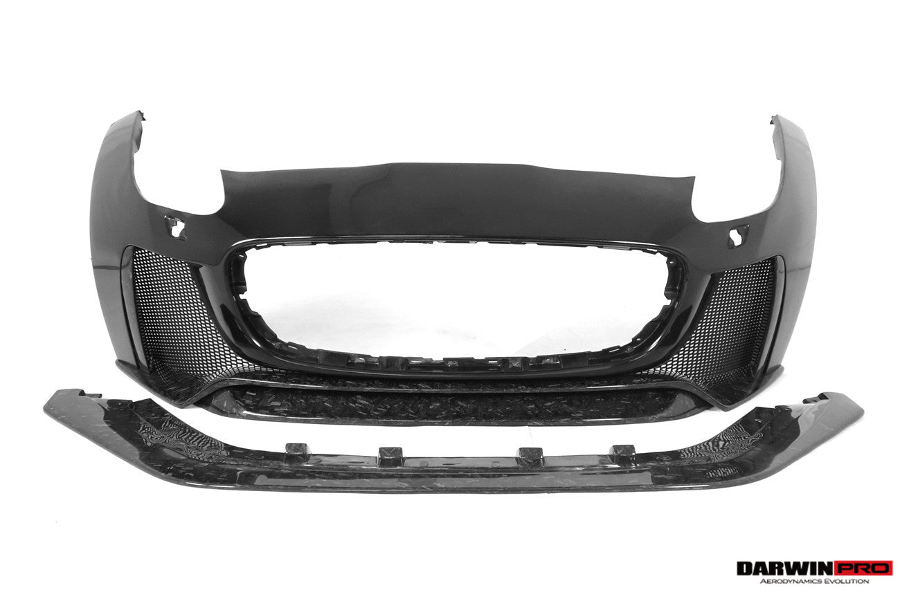 DarwinPRO 2013-2017 Jaguar F-Type Coupe & Convertible IMP Performance Partial Carbon Fiber Front Bumper with Lip - DarwinPRO Aerodynamics